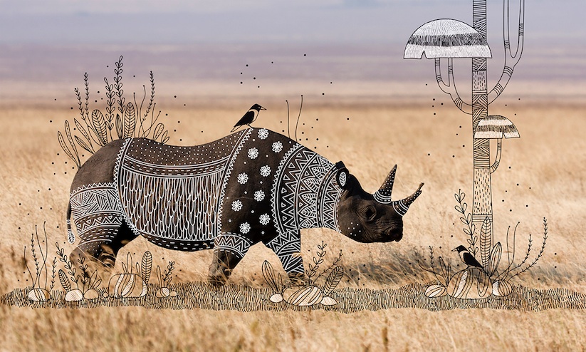 Rohan_Sharad_Dahotre_Dresses_Animals_With_Tribal_Doodles_2017_02