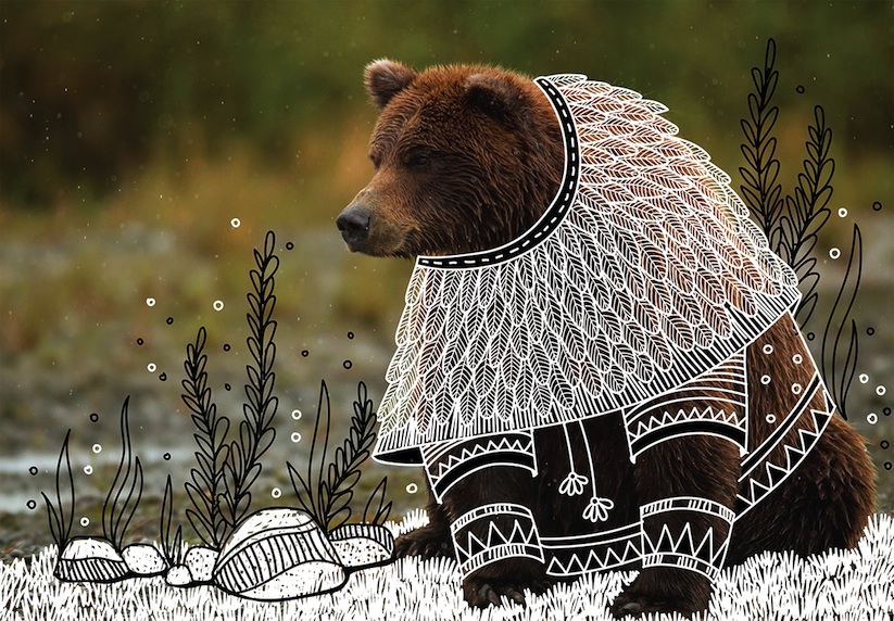 Rohan_Sharad_Dahotre_Dresses_Animals_With_Tribal_Doodles_2017_03