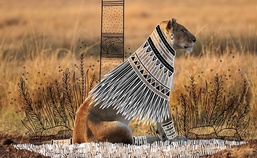 Rohan_Sharad_Dahotre_Dresses_Animals_With_Tribal_Doodles_2017_04