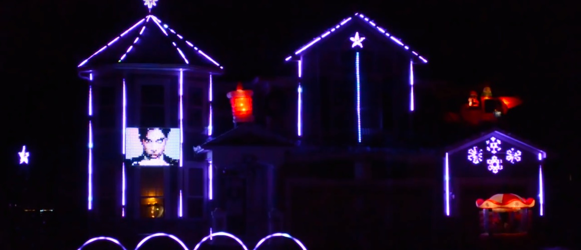 Awesome Christmas Light Show as a Great Tribute to Prince in Minnesota