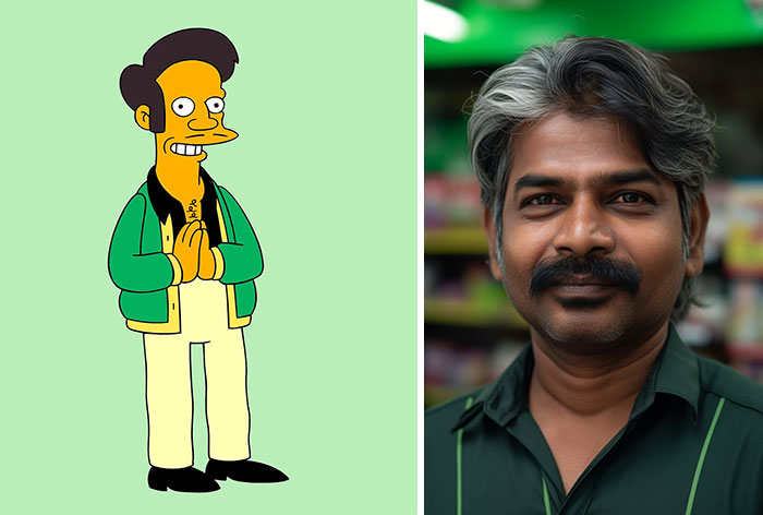 Simpsons Midjourney