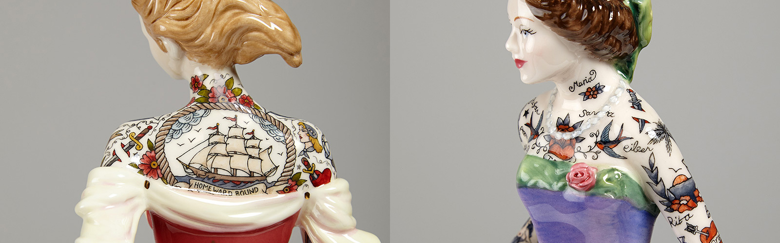 Tattooed Porcelain Figures by Jessica Harrison (7 Pictures)