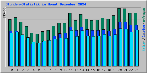 Stunden-Statistik im Monat Dezember 2024
