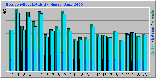 Stunden-Statistik im Monat Juni 2020