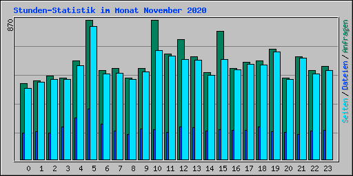 Stunden-Statistik im Monat November 2020